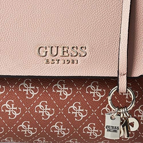 GUESS Esme Small Society Satchel Handbag Crossbody Bag - Picture 12 of 16